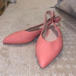 {Nordstrom} Caslon pink pointed toe sling backs sandals